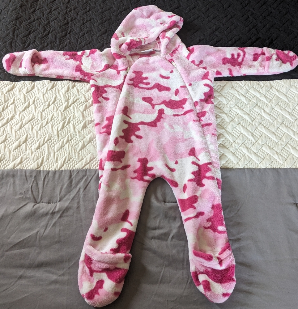 Cozy Hooded One Piece Camo Suit